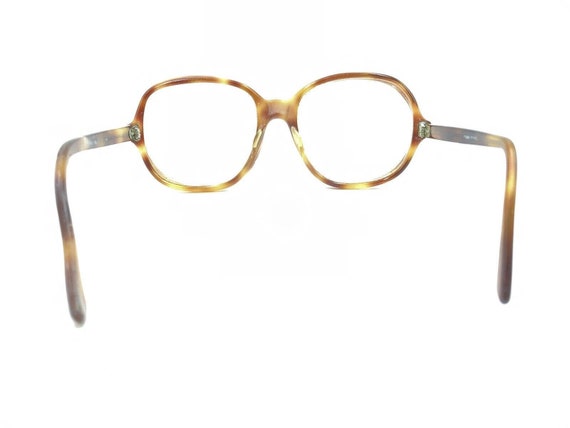 Vintage Tortoise Brown Oversized Square Eyeglasse… - image 5