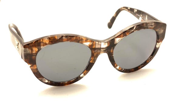 Chanel ゴールドフレーム ブラウンレンズ サングラス Chanel sunglasses ch5842h 714/s9 - Gem