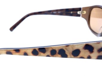 Kate Spade Dee/s Brown Yellow Leopard Rectangle Sunglasses  display picture 2