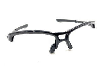 Oakley RPM OO9205-01 Marcos de gafas de sol envolventes con media montura negra 62-09 126 Diseñador