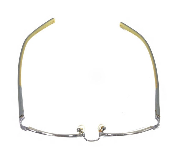 Nike Silver Gray Slim Rectangle Eyeglasses Frames… - image 3