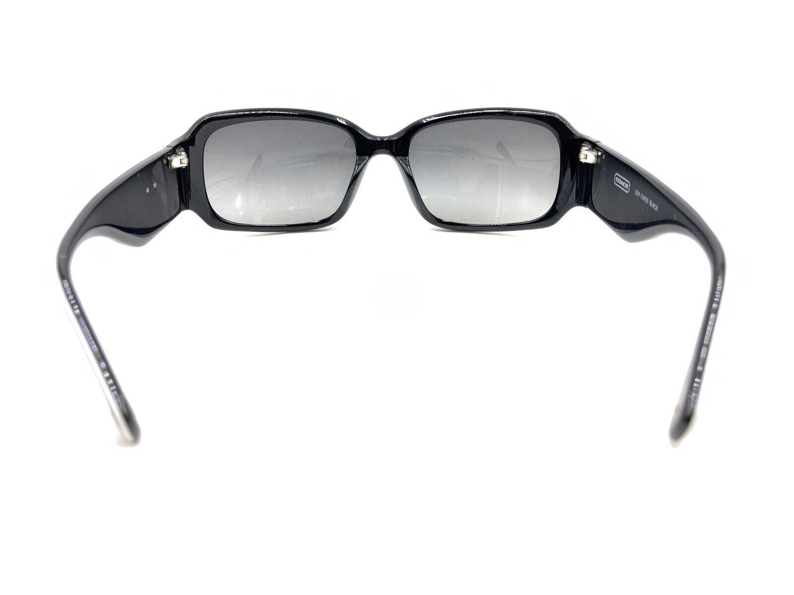 COACH RECTANGULAR FULL RIM DESIGNER EYEGLASSES FRAMES - LEXI S493 Coach Lexi S493 Black White Sunglasses Gray Lens 56-18 125  main image 3
