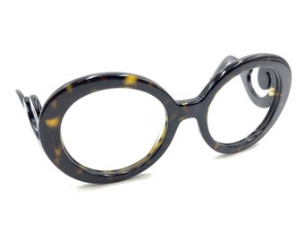 Montures de lunettes de soleil Prada SPR 27N 2AU-6S1 marron écaille 55-22 135 Italie Femme