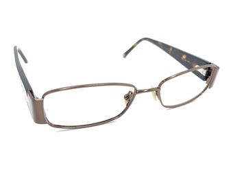 Marcos de anteojos rectangulares Coach Adriana 215 Tortoise Brown 52-16 135 Mujeres