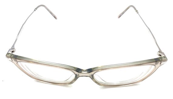 Marc Jacobs Clear Translucent Silver Rectangle Ey… - image 3
