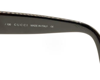 Gucci GG 2436/S 807 Black Thick Oval Sunglasses Frames 52-19 130