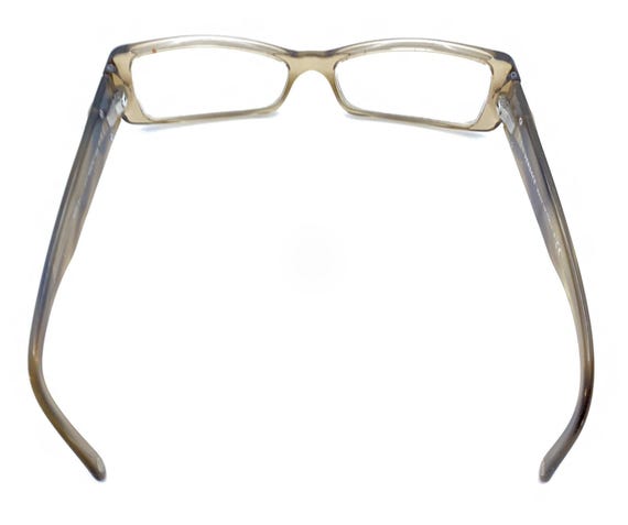 Versace Mod Translucent Brown Rectangle Eyeglasse… - image 6