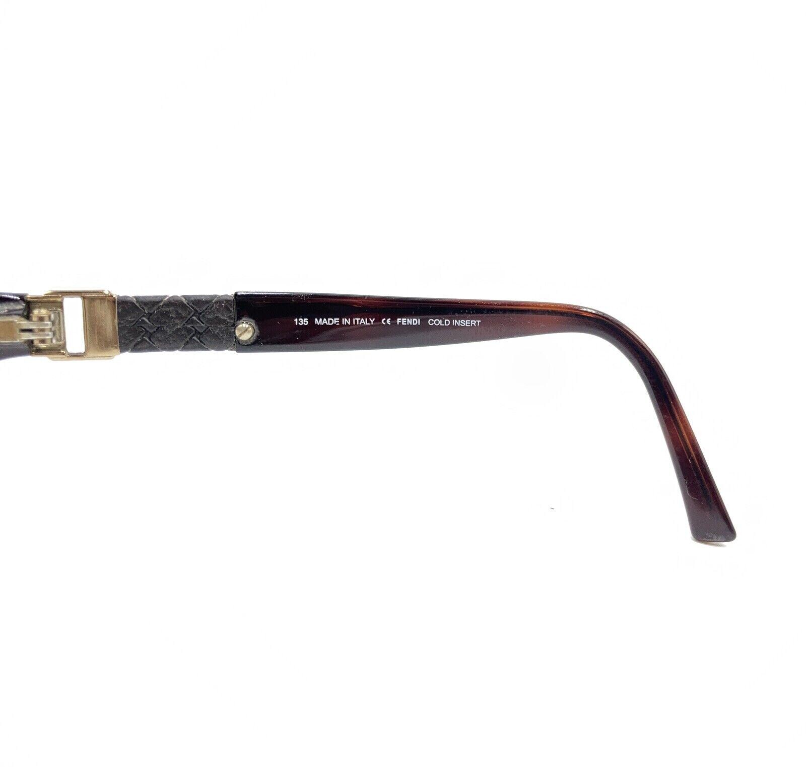 Fendi F838R Designer Eyeglass Frame – Brown with Rhinestone Detail – Made in Ita FENDI Eyeglasses Frame F892 (212) Metal Acetate Bronze Italy  main image 4