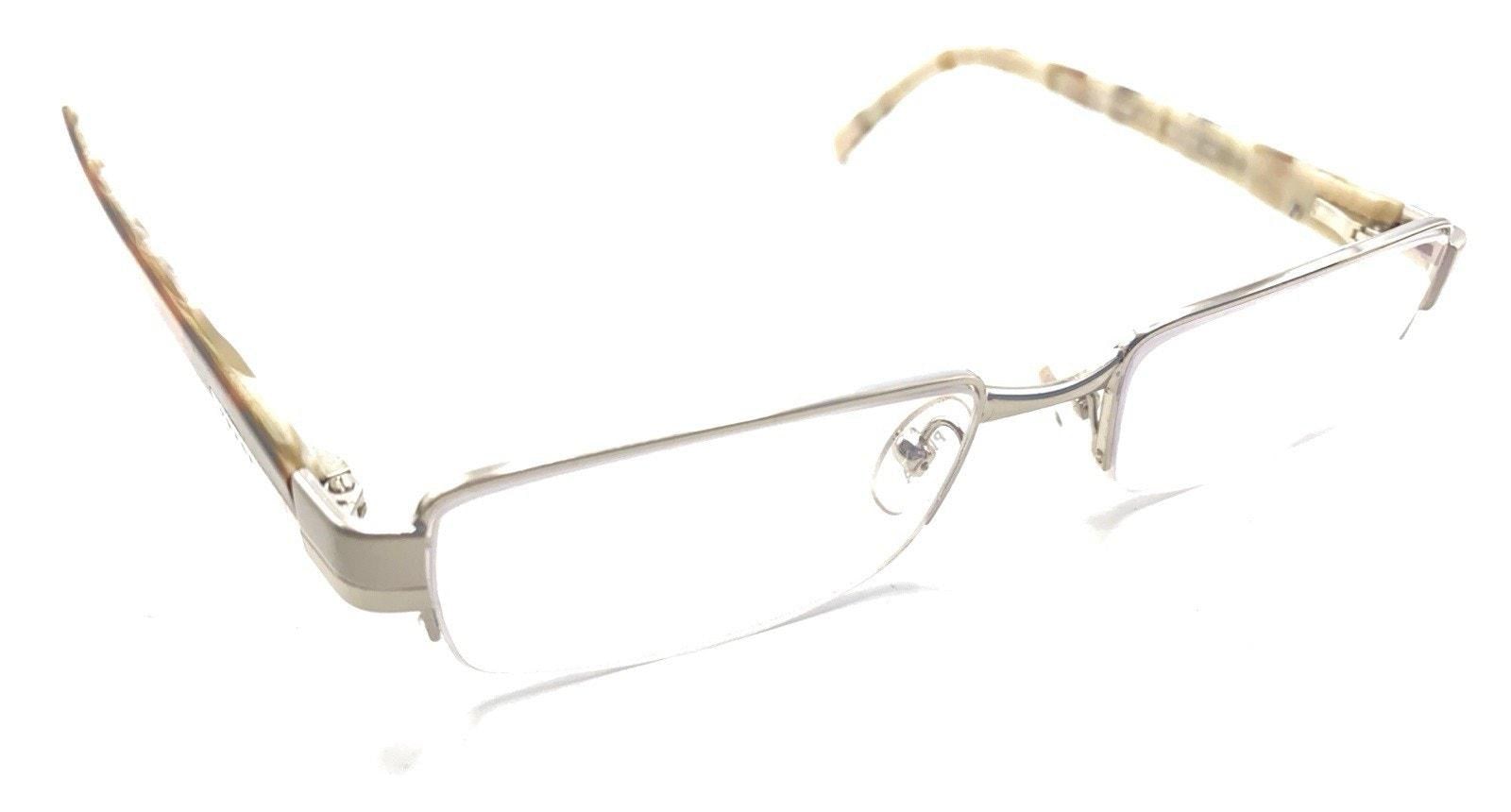 Prada VPR 64H 1BC-1O1 Silver Brown Half Rim Eyeglasses Frames 51