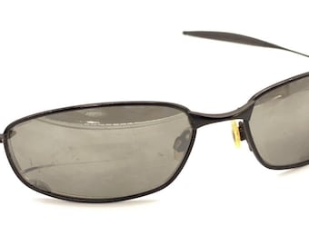 Oakley Whisker zwarte ovale wikkelzonnebril montuur 60-16 130 heren Designer