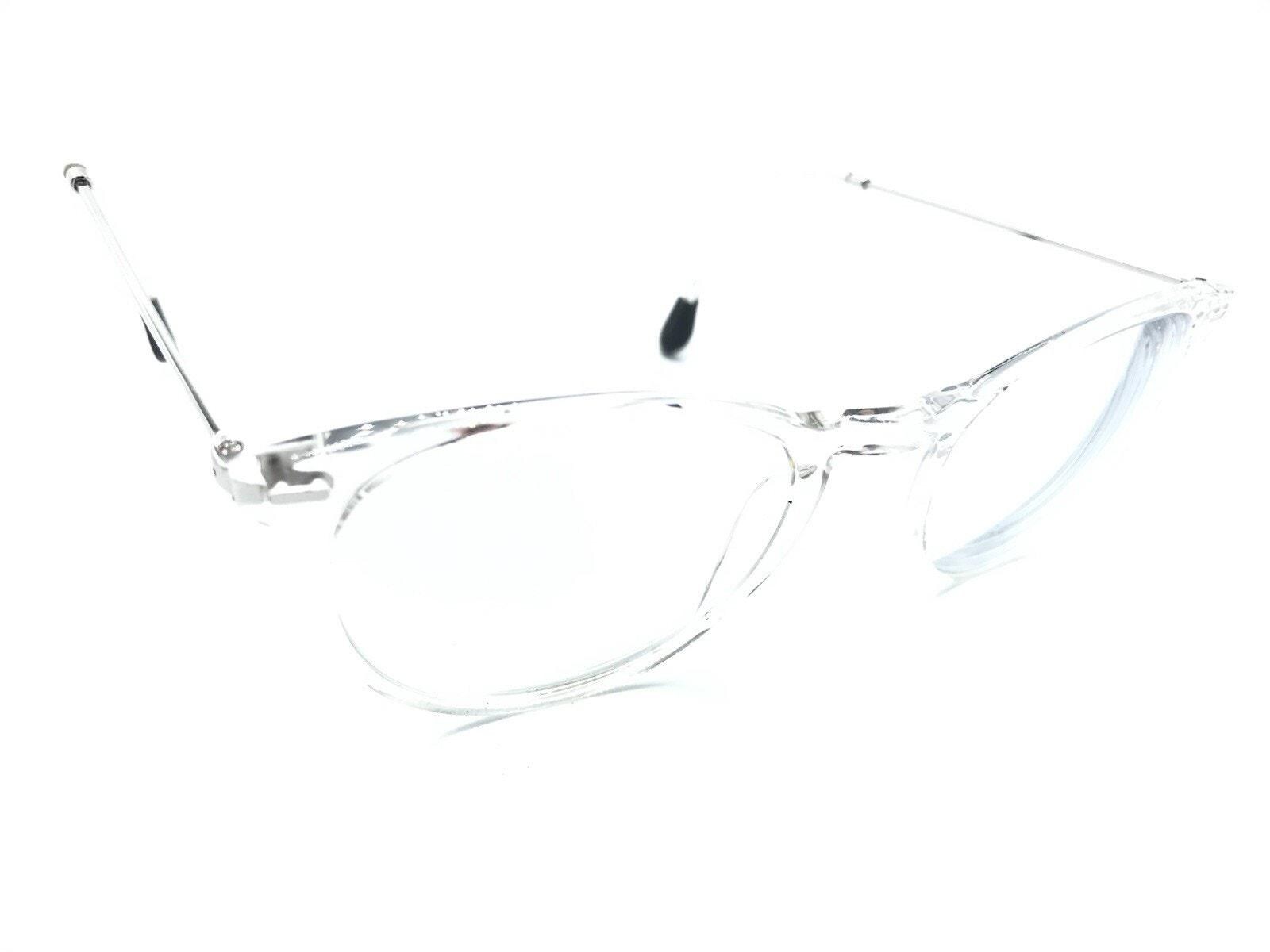 Sean John SJO5130 971 HM Clear Silver Black Round Eyeglasses 