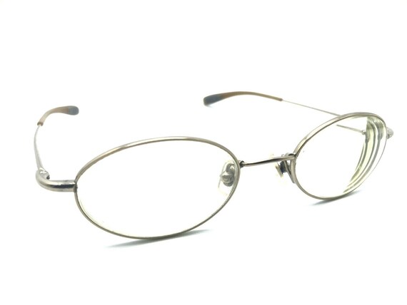 Nike Flexon 4006 718 Silver Brown Oval Eyeglasses Frames 48-20 140