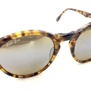Maui Jim MJ 182 Tortoise Brown Round Sunglasses Brown Lens Japan Designer Unisex image 1