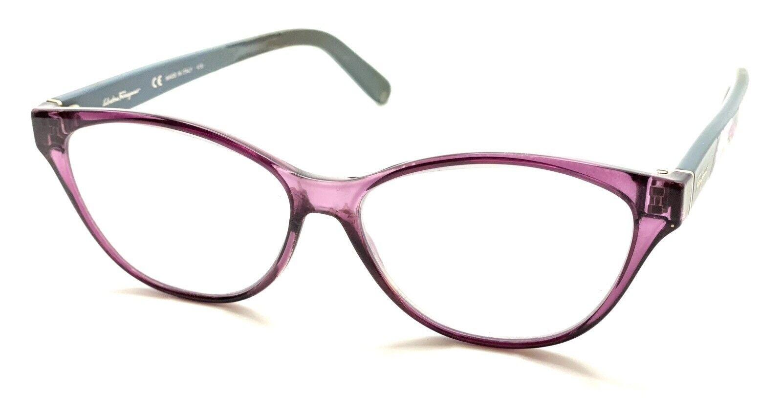 Salvatore Ferragamo SF2836 500 Clear Purple Floral 