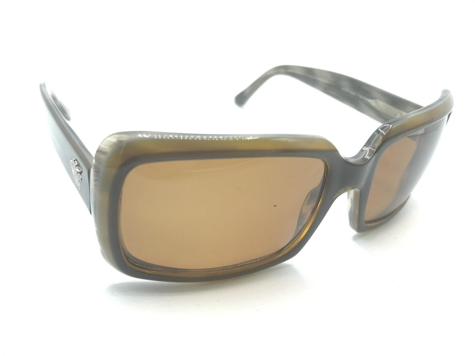 Versace MOD. 4022 182/13 Brown Gold Square Sunglasses Brown  display picture 2