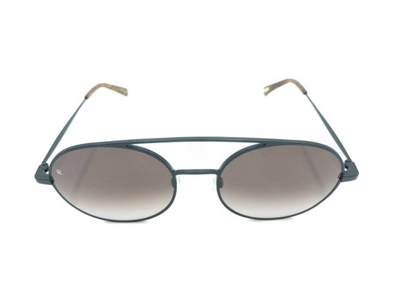 Raen Scripps Burlwood Matte Black Round Sunglasse… - image 2