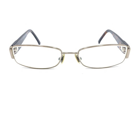 Gucci Gold Brown Tortoise Rectangle Eyeglasses Fr… - image 6