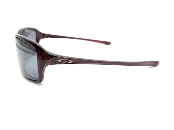 Oakley Translucent Purple Rectangle Wrap Sunglass… - image 7