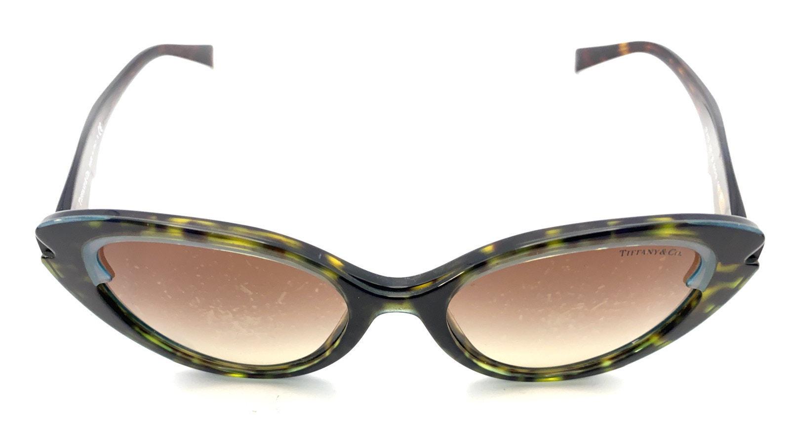Tiffany & Co TF4163 Cat Eye Sunglasses Tortoise Blue Italy display picture 2