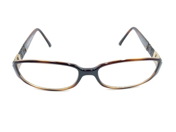 Fendi Cold Insert Brown Tortoise Rectangle Eyegla… - image 2