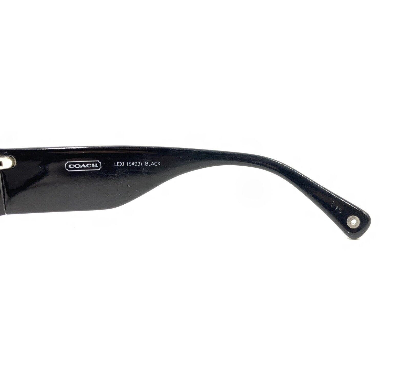 Coach Lexi S493 Black White Sunglasses Gray Lens 56-18 125  display picture 1