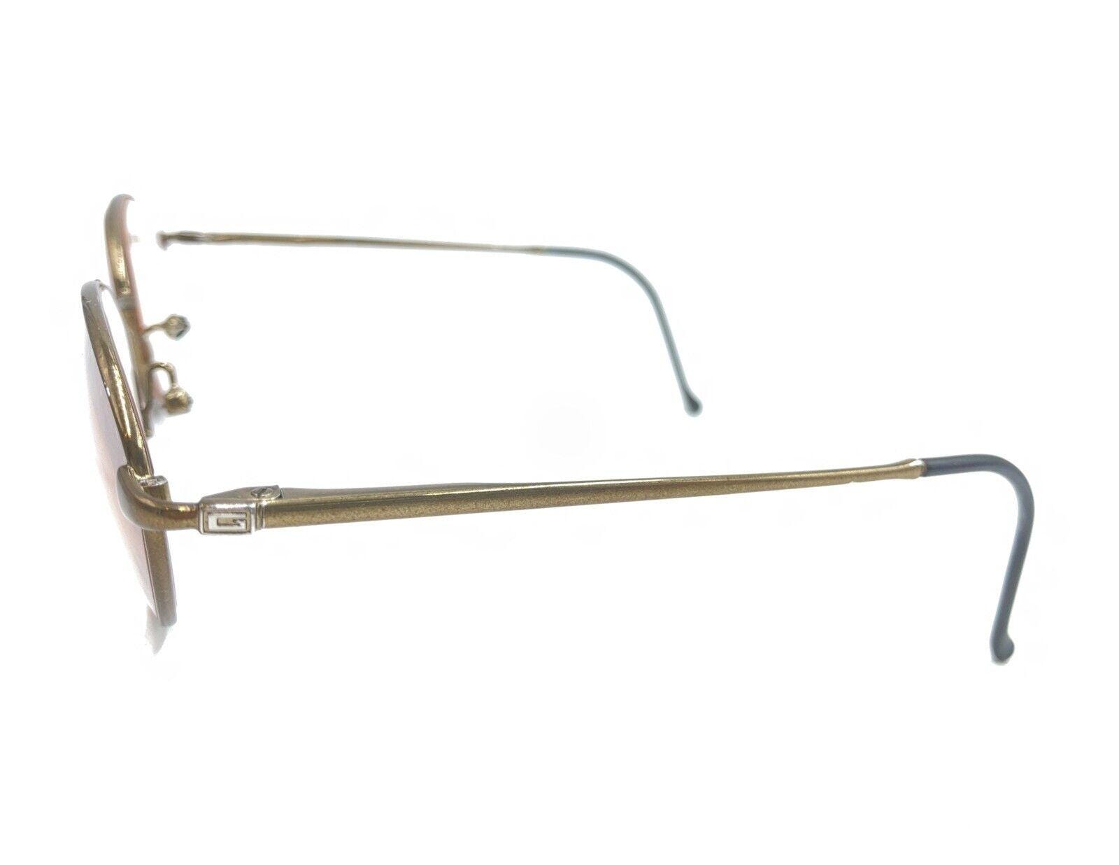 Gucci Brown Bronze Copper Metal Oval Eyeglasses Frames 50-19 