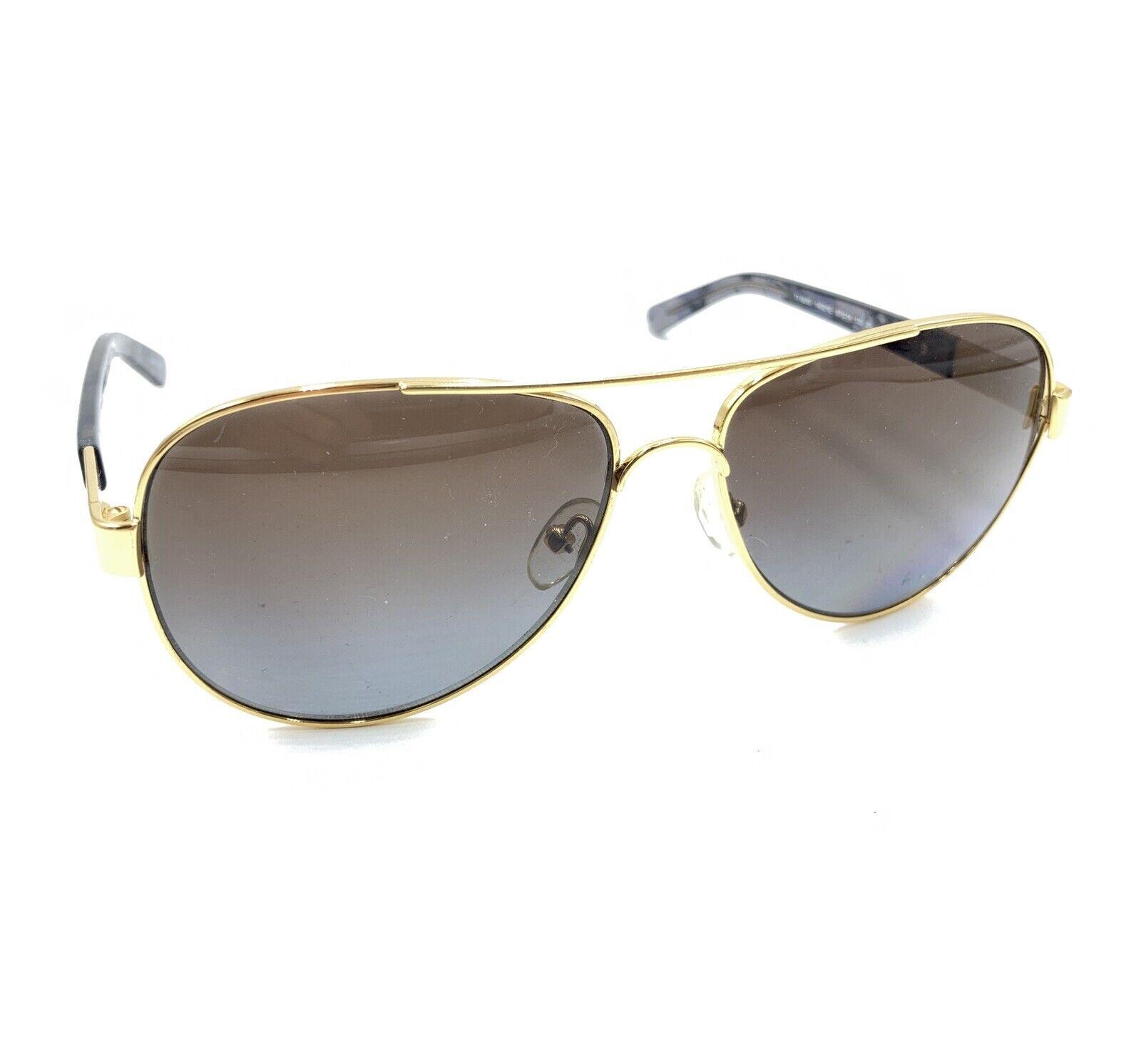 Tory Burch TY6010 1402/1E Aviator Gold Metal Sunglasses  display picture 3