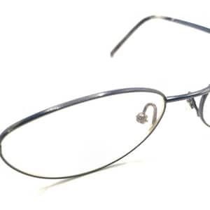 Gucci GG MX3 Dark Blue Metal Oval Eyeglasses Frames Designer Classic Men Women