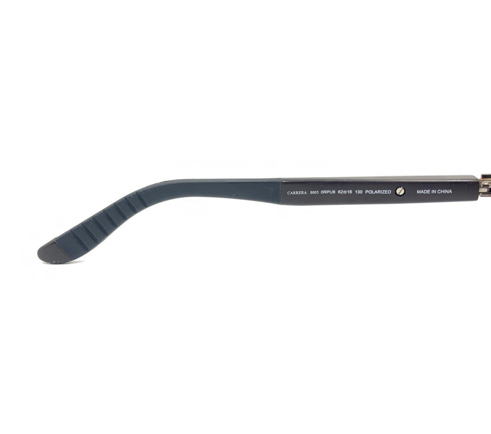 Carrera 8003 0RPU8 Brown Wrap Sunglasses Brown Lens 62-16 130 FRAMES ONLY Carrera 8003 0RPU8 Brown Wrap Sunglasses Brown Lens 62-16  main image 2