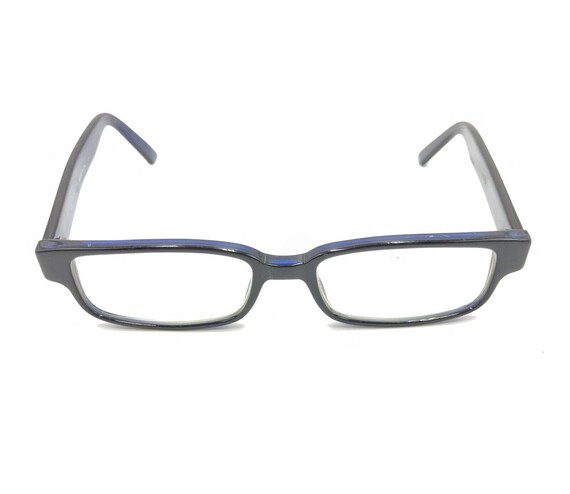 Gucci Black Blue Acetate Rectangular Eyeglasses F… - image 2