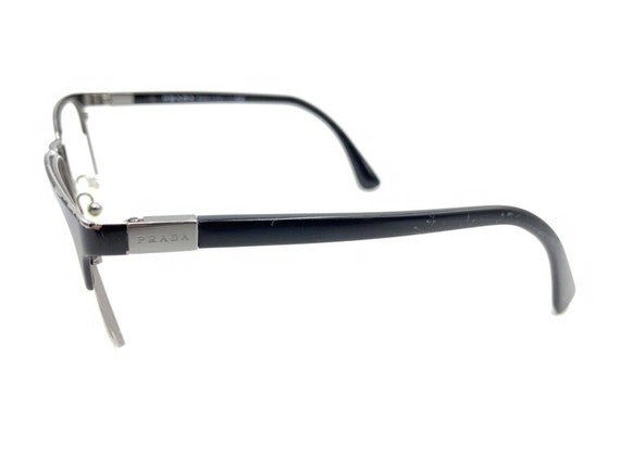 Prada VPR 54T 1BO-1O1 Black Silver Eyeglasses Fra… - image 7