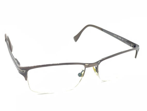 Police COL 08EP Dark Brown Metal Rectangular Half Frame  display picture 3