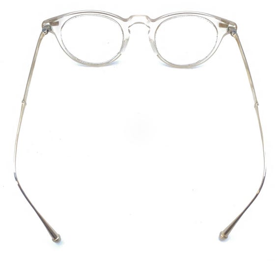 Matsuda Clear Translucent Gold Round Eyeglasses F… - image 6