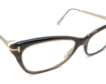 Tom Ford Eyeglasses TF 5142 050 Olive Brown Gradient Frame Italy 54 15 135 Woman Tom Ford Eyeglasses TF 5142 050 Olive Brown Gradient Frame  main image 2