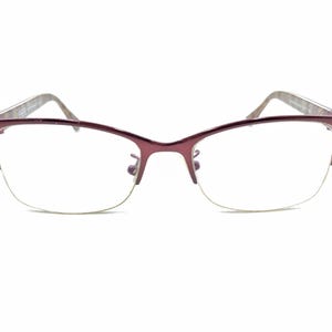 Montura de gafas Coach Montana HC 5038 9134 en color burdeos satinado y marrón, 52-17 135 imagen 6