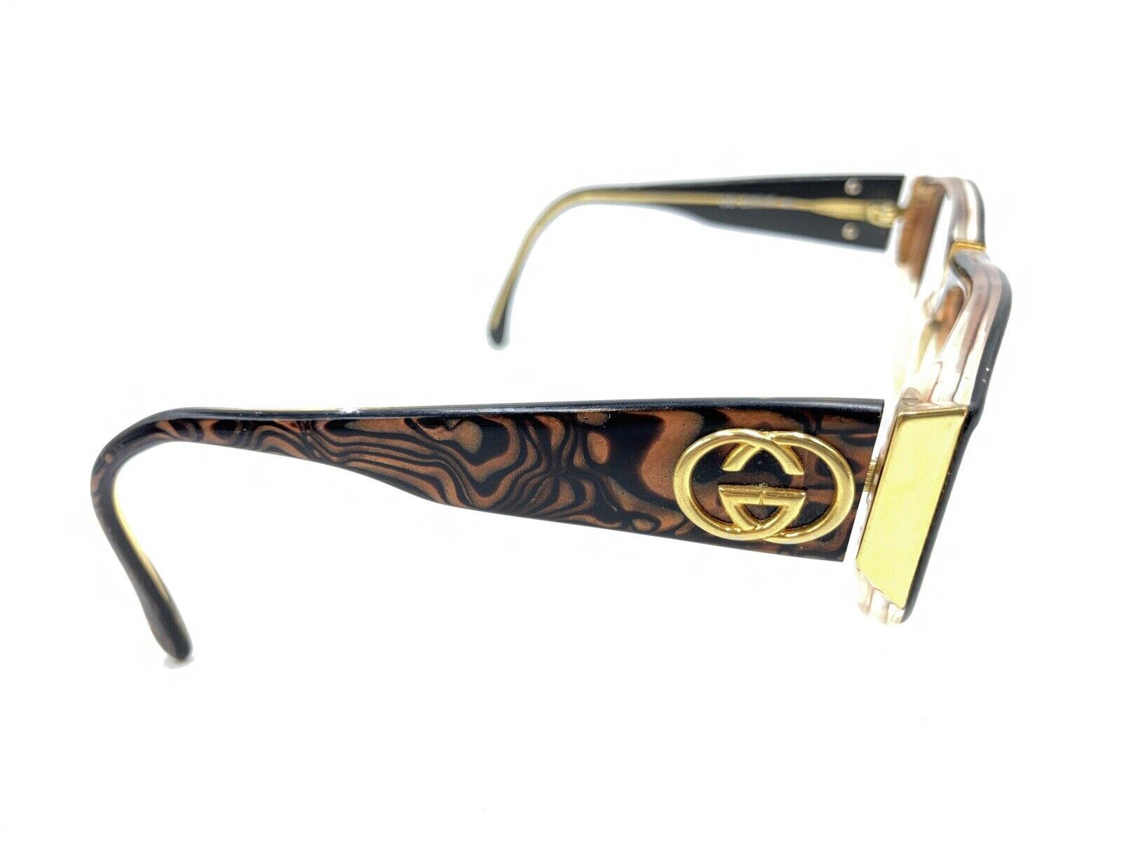 Gucci Vintage GG 2109/S 25U Tortoise Brown Gold Sunglasses  display picture 2