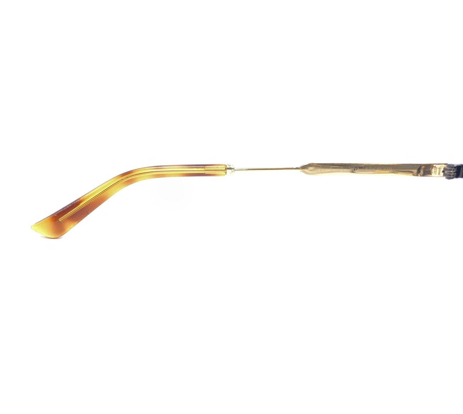Gucci Tortoise Brown Black Gold Metal Cat Eye Eyeglasses  display picture 2