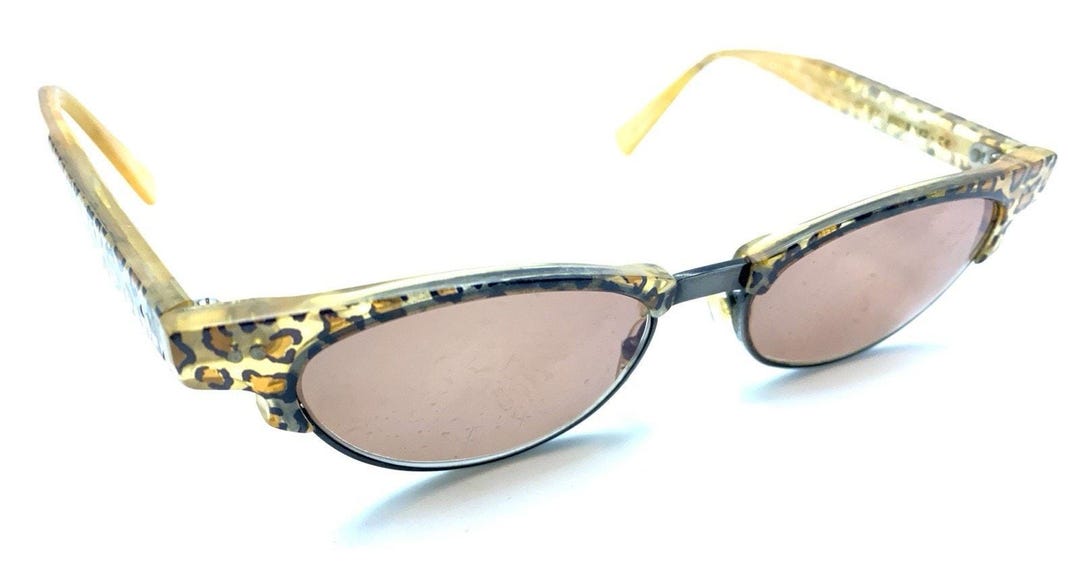 Jean Lafont Sunglasses BOLERO 380 Leopard Print Frames w/ Gradient Brown Lenses Jean Lafont Constance 380 Orange Leopard Cat Eye Eyeglasses  main image 3