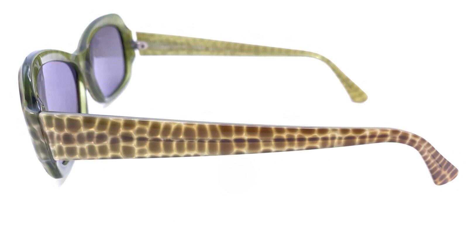 Jean Lafont Vahine 521 Brown Green Rectangle Eyeglasses  display picture 1