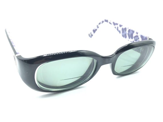 Coach Sadie S607 Black Purple Rectangular Sunglasses Frames  display picture 3