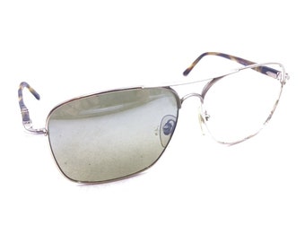 Montures de lunettes de soleil aviateur carrées Persol 2394-S 976/83 or clair 60-13 140 Italie