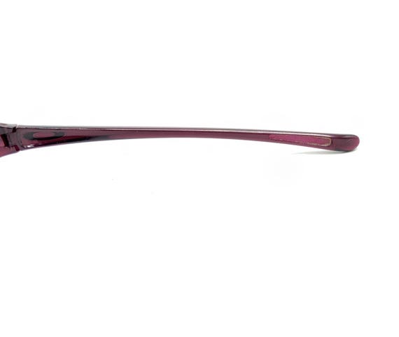 Oakley Translucent Purple Rectangle Wrap Sunglass… - image 9