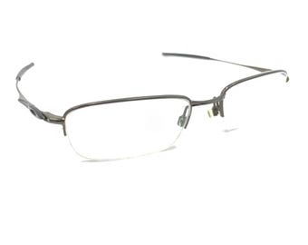 Oakley Spoke 0.5 OX3144-0253 Pewter Brown Half Rim Eyeglasses Frames 53-19 140