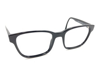 Prada VPR 06U 1AB-1O1 Polished Black Eyeglasses Frames 54-19 145 Italy Designer