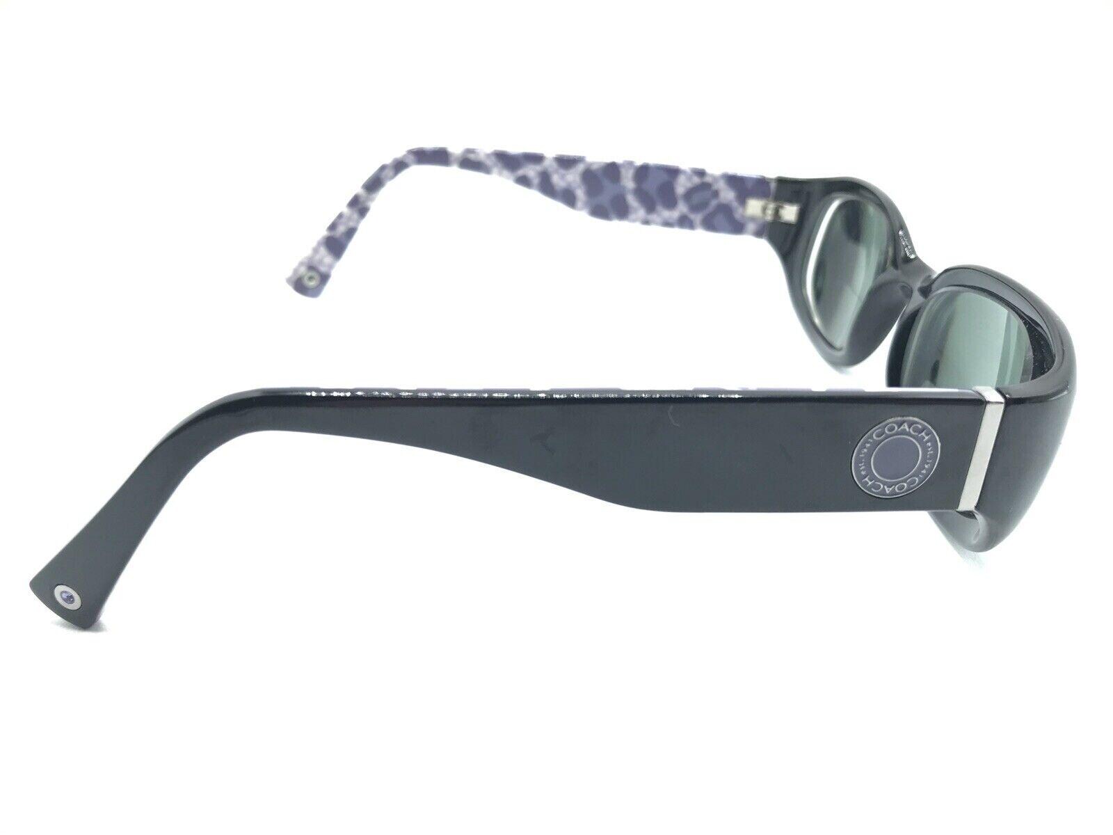 Coach Sadie S607 Black Purple Rectangular Sunglasses Frames 
