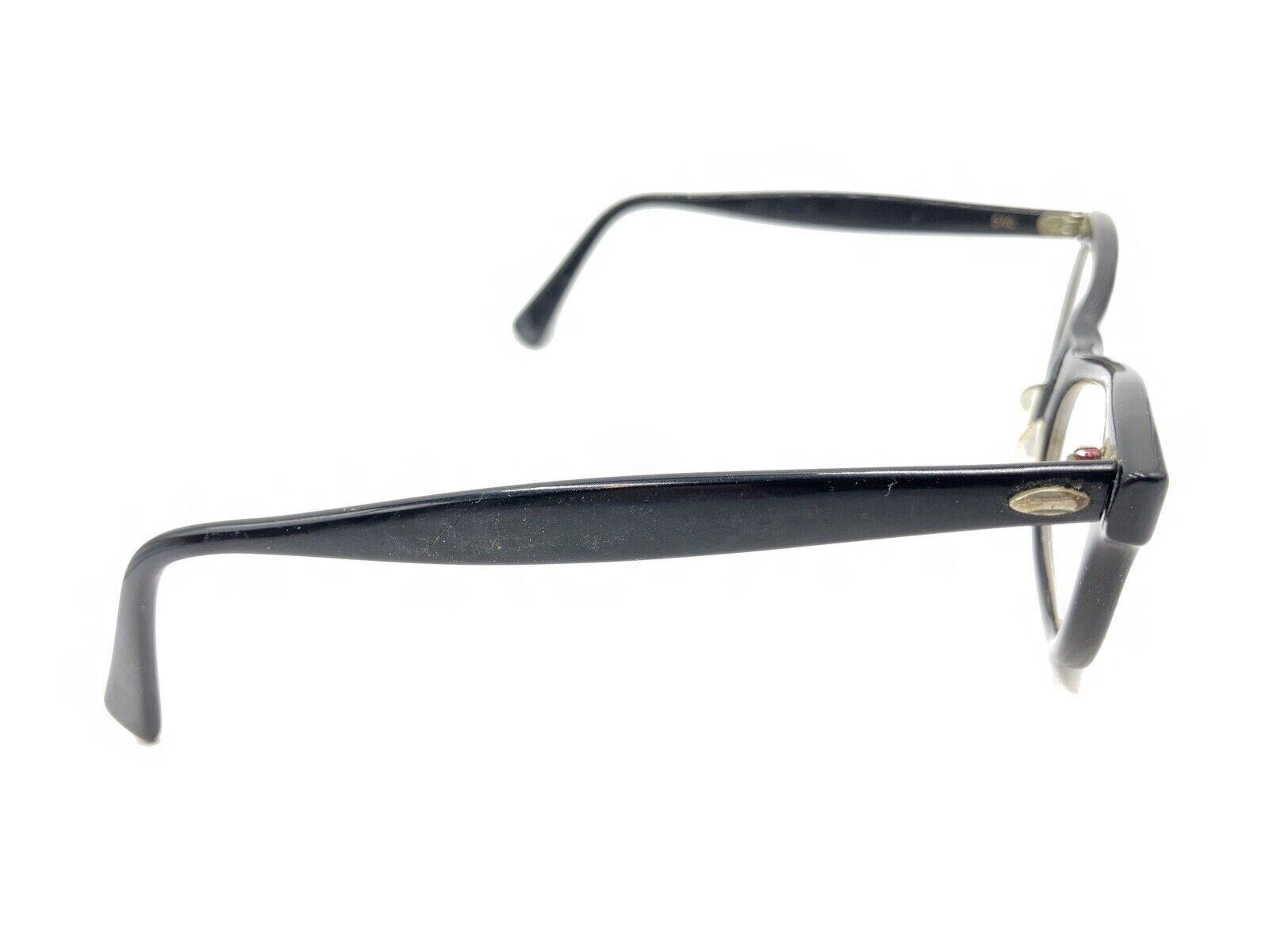 American Optical AO Vintage Black Cat Eye Eyeglasses Frames 