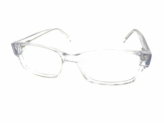 Crystal Clear Transparent Rectangle Eyeglasses Fr… - image 8