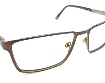 Bulova Eyeglasses Frame Brown Rectangle Trapani Orange Full Rim 52-15-140 H10174 Bulova Eyeglasses Frame Brown Rectangle Trapani Orange Full  main image 4