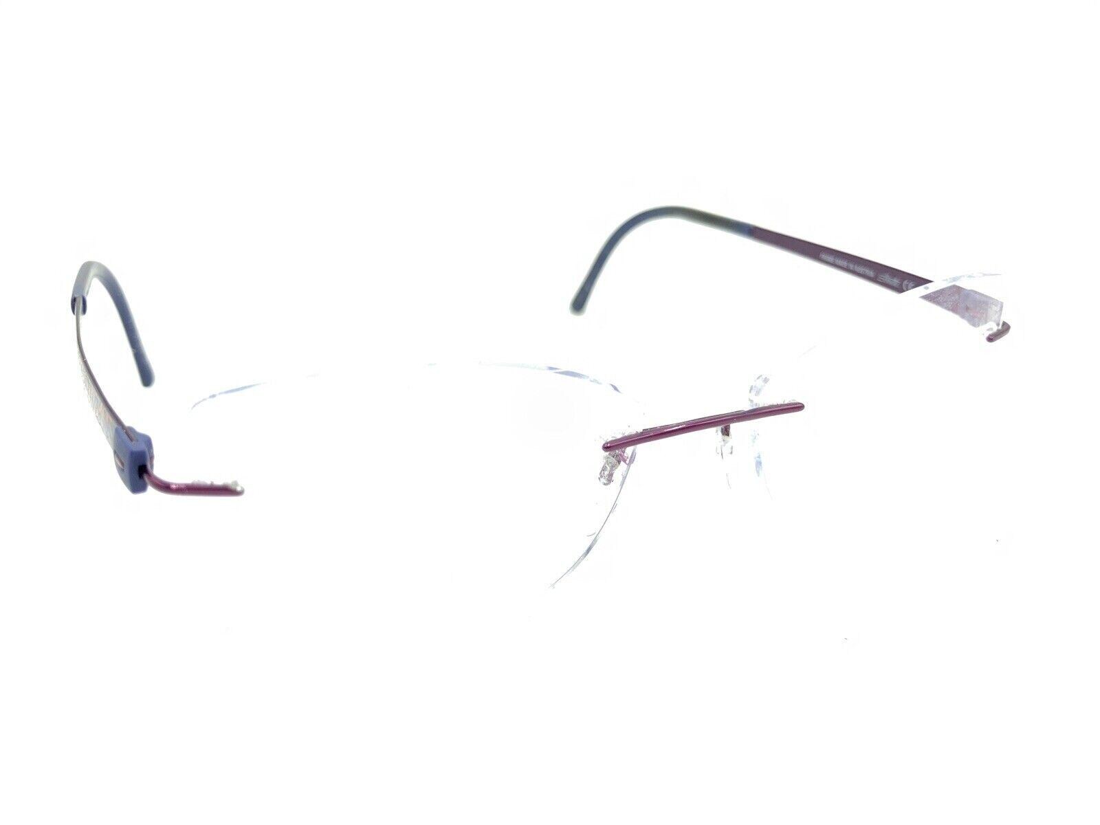 Silhouette 4541 40 6061 4548 Titanium Purple Rimless Eyeglasses Frames 55-17 135