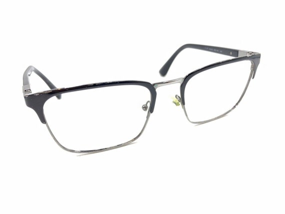 Prada VPR 54T 1BO-1O1 Black Silver Eyeglasses Fra… - image 1